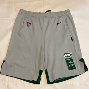 New York Jets Football Team Basketball Style Nike Shorts, Men’s Small 10” Inseam